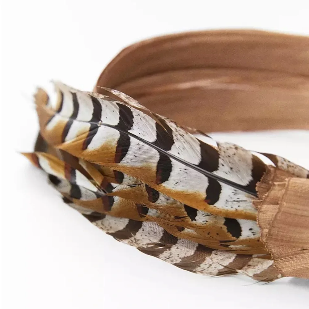 Zara feathered headband